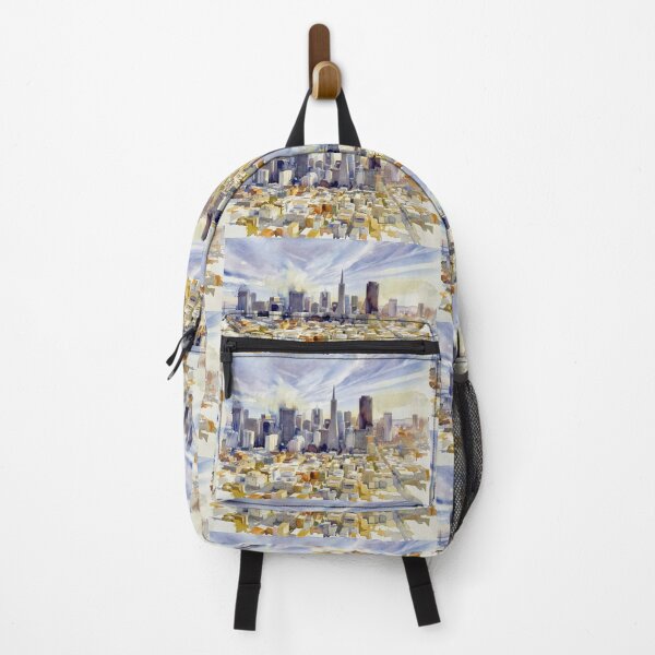 Item preview, San Francisco Aerial Skyline Watercolor designed and sold by caracatita75.
