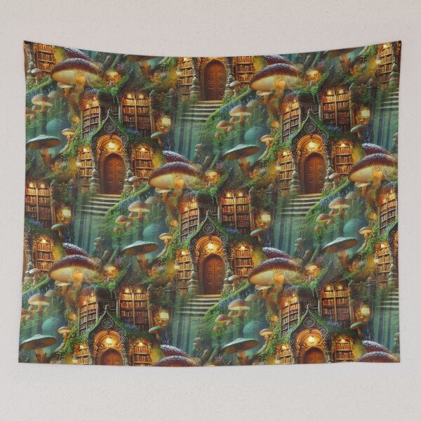 Item preview, Library Books, Magic Fantasy Forest designed and sold by TheTimeTaxi.