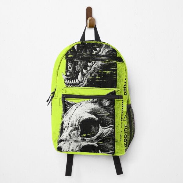 Item preview, Glitch Wolf Skull Cyberpunk Street Art designed and sold by ZenvyraLab.