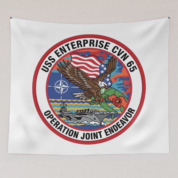 Item preview, USS Enterprise CVN-65 Operation Joint Endeavor Commemorative Patch designed and sold by CharlieDesings.