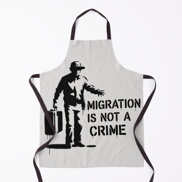 Item preview, Banksy - migration is not a crime designed and sold by 123ks.