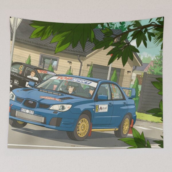 Item preview, Subaru Impreza Rally Car anime style designed and sold by Rally-Anime.