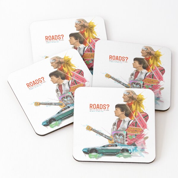 Item preview, Vintage Classic Car Delorean Roads designed and sold by PrintCarClub.