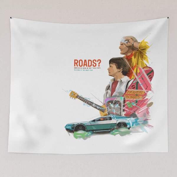 Item preview, Vintage Classic Car Delorean Roads designed and sold by PrintCarClub.
