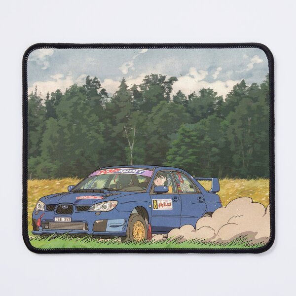 Item preview, Subaru Impreza Rally Car on gravel anime style designed and sold by Rally-Anime.