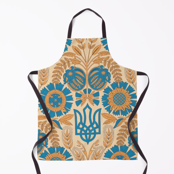 Item preview, Ukrainian Folk Art Seamless Pattern – Sunflowers & Tryzub designed and sold by Midnight Veil Designs.