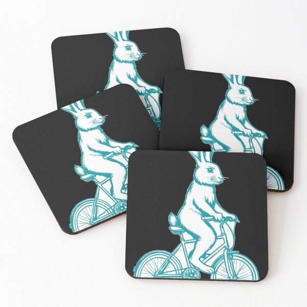 Item preview, Rabbit on a bike designed and sold by halibutgoatramb.