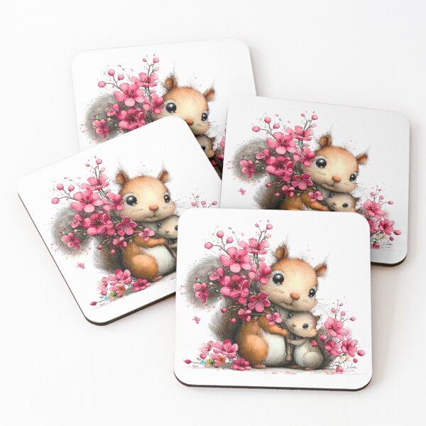 Item preview, Sweet Squirrel Mom and Baby Mother's Day designed and sold by lojadpop.