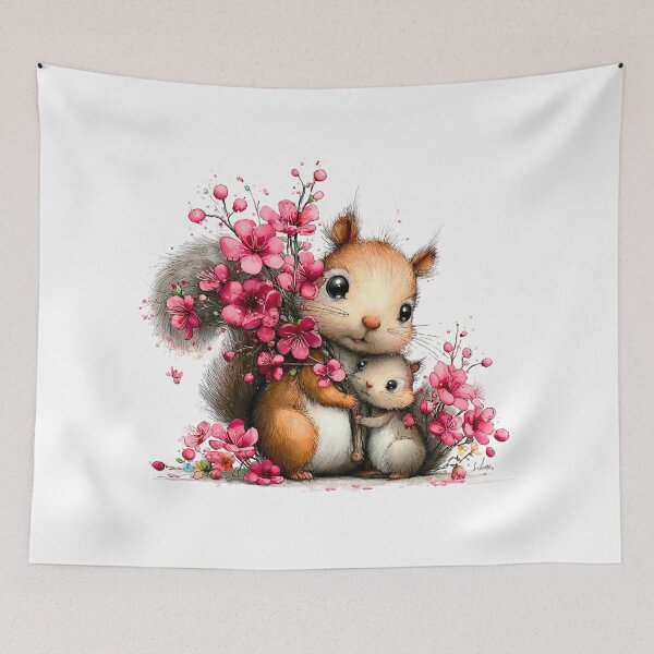 Item preview, Sweet Squirrel Mom and Baby Mother's Day designed and sold by lojadpop.