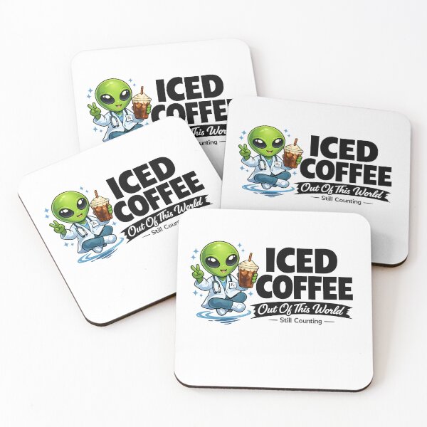 Item preview, Alien Pharmacist Iced Coffee Out Of This World Still Counting Cute Pharmacist Coffee Lover Gift designed and sold by ClinicalHubs.