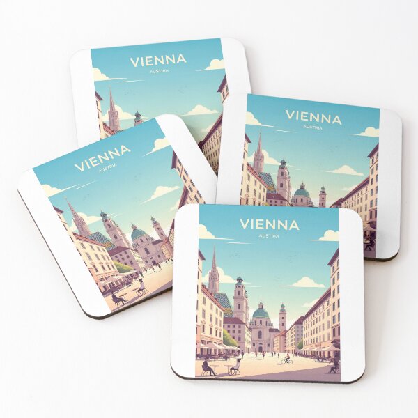 Item preview, Vienna Austria Travel Retro Emblem - Vintage Style Souvenir Design designed and sold by Timegraf.