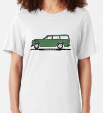 Volvo Amazon Station Wagon Kombi Green for White Shirts Slim Fit T-Shirt