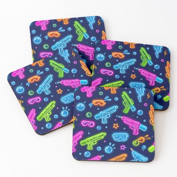 Item preview, Neon Songkran Night Party - Cyberpunk Water Festival Pattern designed and sold by MIXER'07.