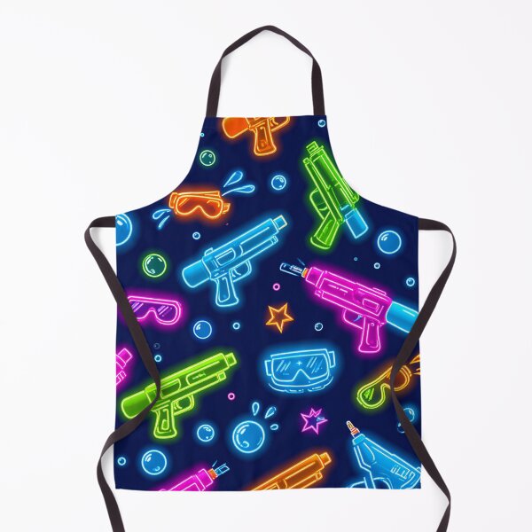 Item preview, Neon Songkran Night Party - Cyberpunk Water Festival Pattern designed and sold by MIXER'07.