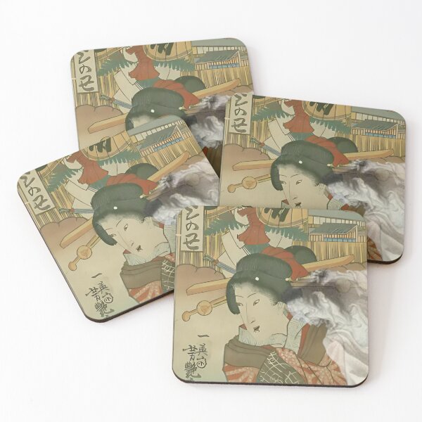 Item preview, Japanese Horror Ukiyo-e: Beautiful Geisha Possessed by 怨霊 designed and sold by senjya-d.
