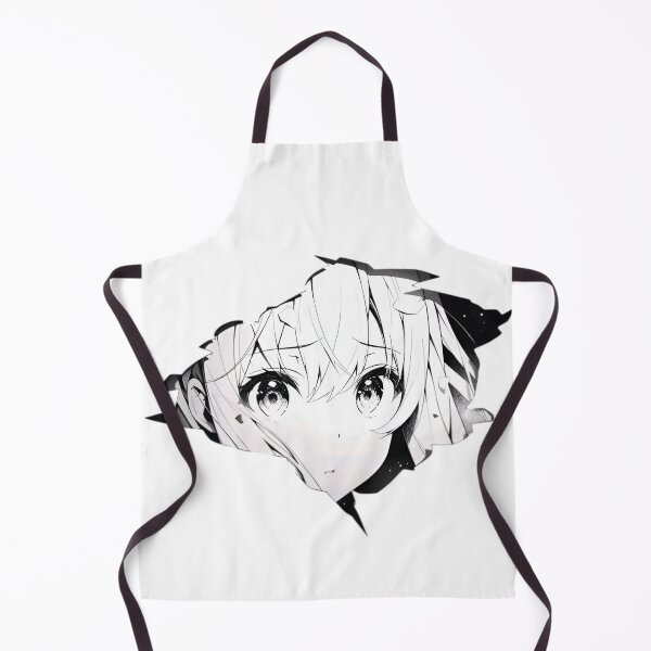 Item preview, Anime Aesthetic Girl Black & White – Sad Manga Face Vaporwave Glitch Art designed and sold by Dyan4.