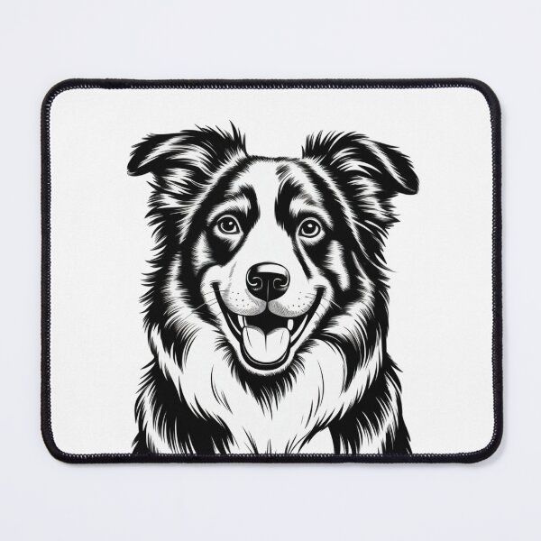 Item preview, a happy border collie dog designed and sold by 123ks.