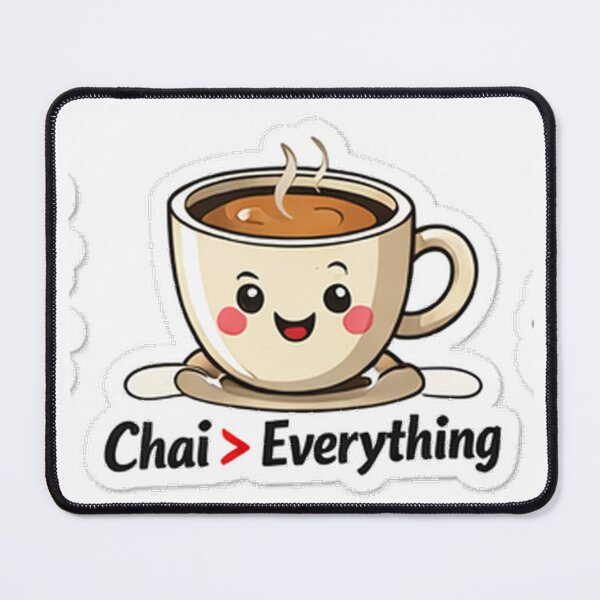 Item preview, Chai Lover Sticker | Indian Tea Meme | Aesthetic Sticker designed and sold by jacknjill1984.