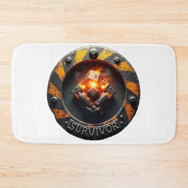 Item preview, SURVIVOR Faction Emblem • MGN Battle Dice designed and sold by Black Infinite Worlds.