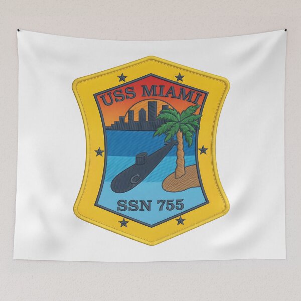 Item preview, SS Miami SSN-755 Los Angeles-class Submarine Patch designed and sold by CharlieDesings.
