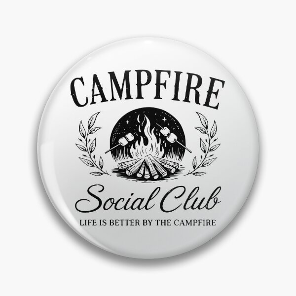 Item preview, Campfire Social Club – Cozy Camping & Outdoor Adventure Design designed and sold by FloraliteCo.