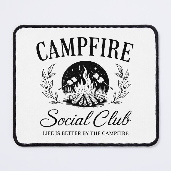 Item preview, Campfire Social Club – Cozy Camping & Outdoor Adventure Design designed and sold by FloraliteCo.