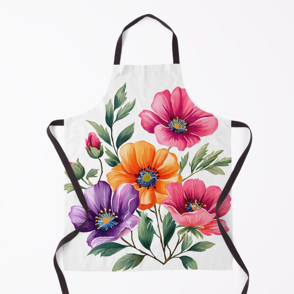 Item preview, Colorful Pink Orange Purple Anemone Bouquet - Vibrant Floral Art Print designed and sold by DesignArtist.ia.
