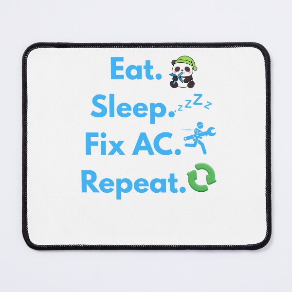 Item preview, Funny HVAC Technician Shirt – Eat Sleep Fix AC Repeat – Air Conditioning Repair Humor Design designed and sold by Anasalseady.