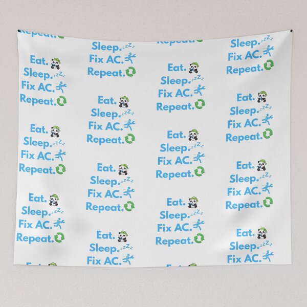 Item preview, Funny HVAC Technician Shirt – Eat Sleep Fix AC Repeat – Air Conditioning Repair Humor Design designed and sold by Anasalseady.