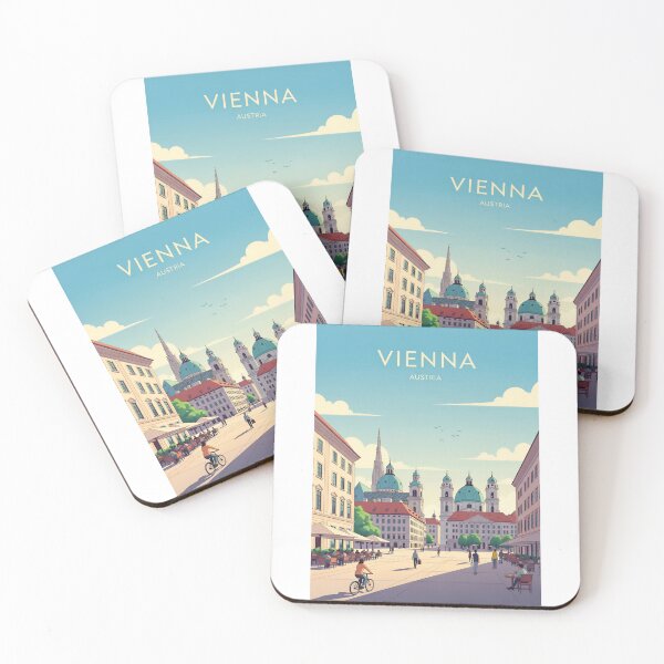 Item preview, Vienna Austria Travel Retro Emblem - Vintage Style Souvenir Design designed and sold by Timegraf.