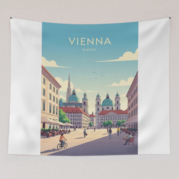 Item preview, Vienna Austria Travel Retro Emblem - Vintage Style Souvenir Design designed and sold by Timegraf.
