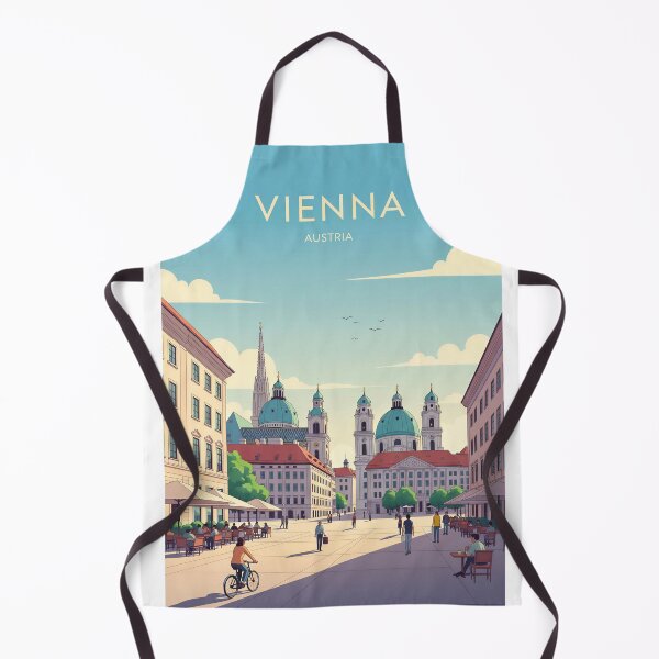 Artikelvorschau, Vienna Austria Travel Retro Emblem - Vintage Style Souvenir Design entworfen und verkauft von Timegraf.