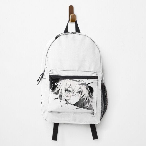 Item preview, Broken Reality Anime Girl – Black & White Aesthetic Manga Glitch Art designed and sold by Dyan4.