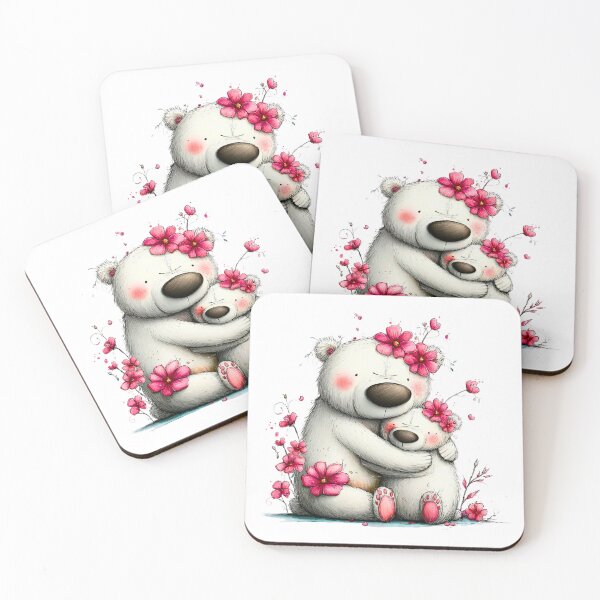 Item preview, Adorable Polar Bear Hug Mother's Day Art designed and sold by lojadpop.