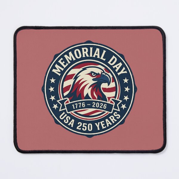 Item preview, American Pride: 1776–2026 Memorial Day Commemorative Badge designed and sold by InkWeaveShop.