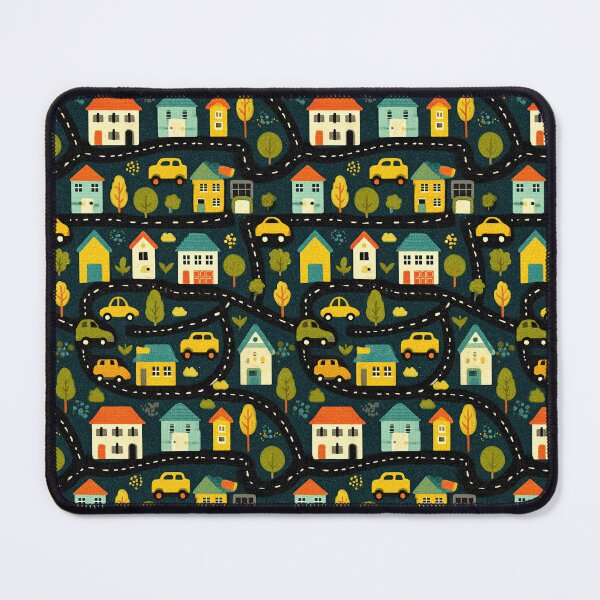 Item preview, Night Town Roads and Yellow Cars Pattern designed and sold by Piotrek0001.