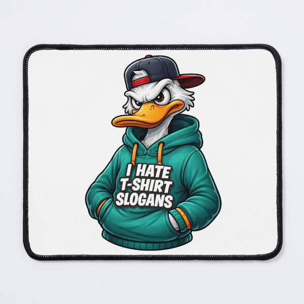 Item preview, Angry Duck Hoodie – I Hate T-Shirt Slogans Funny Streetwear Design designed and sold by mirojurin by AXXISS .