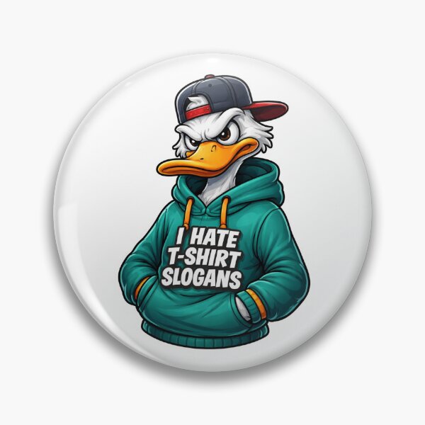 Item preview, Angry Duck Hoodie – I Hate T-Shirt Slogans Funny Streetwear Design designed and sold by mirojurin by AXXISS .