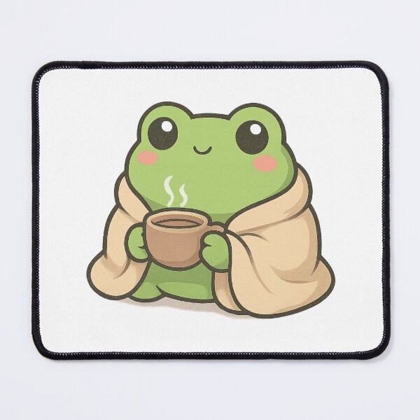 Item preview, Cozy Frog Drinking Tea designed and sold by Snacky Paws.