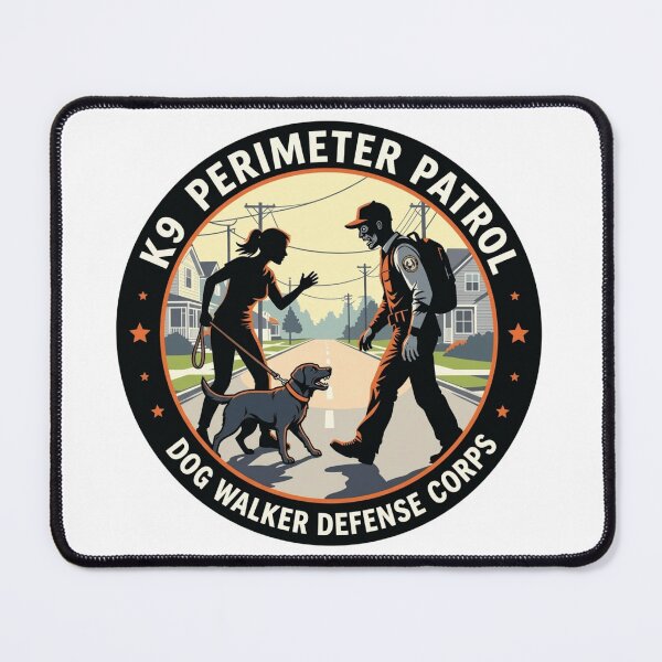Item preview, K9 Perimeter Patrol badge designed and sold by Black Infinite Worlds.