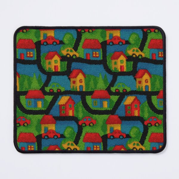 Item preview, Blue and Green Block Town Map Pattern designed and sold by Piotrek0001.