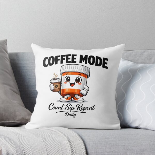 Item preview, Coffee Mode Pill Bottle Count Sip Repeat Daily Cute Pharmacy Coffee Lover Gift designed and sold by ClinicalHubs.