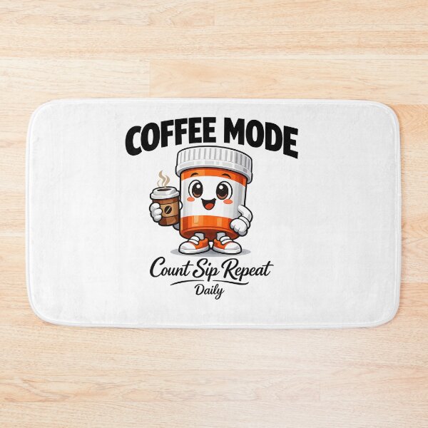 Item preview, Coffee Mode Pill Bottle Count Sip Repeat Daily Cute Pharmacy Coffee Lover Gift designed and sold by ClinicalHubs.