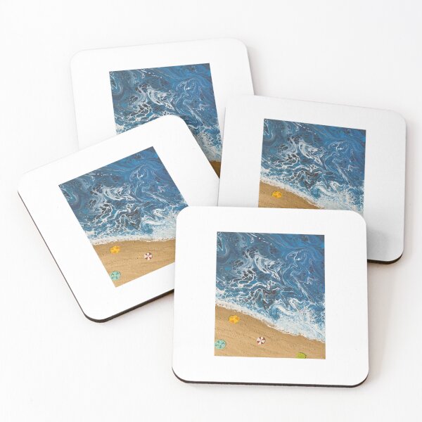 Item preview, Aerial Beach Pour Matte designed and sold by aevra-life.