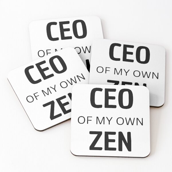 Artikelvorschau, CEO of my own zen – Minimalist Mindfulness Quote entworfen und verkauft von WortStudio.