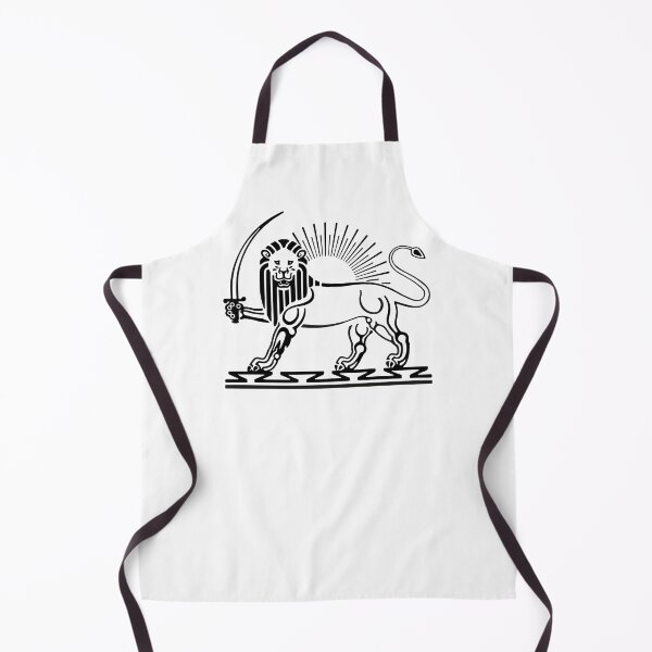 Item preview, Lion and Sun emblem of Iran - black and white designed and sold by Frolicker.