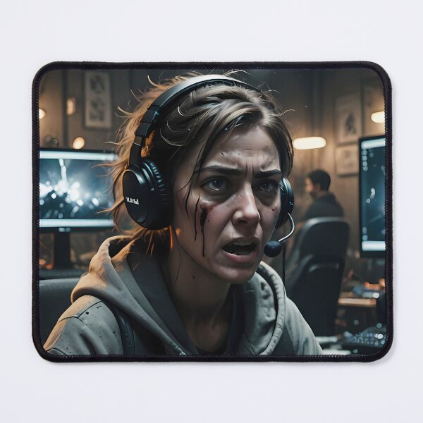 Item preview, Battle Worn Gamer Facing Midnight Chaos With Steel designed and sold by ArtaFutura.