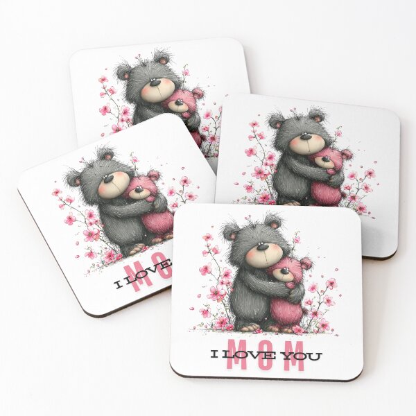 Item preview, Cute Bears Hugging Mother's Day Illustration Mom I love You designed and sold by lojadpop.