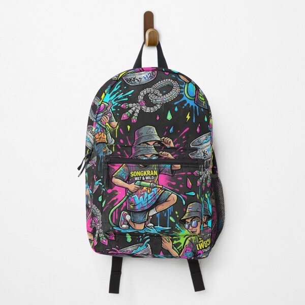 Item preview, Songkran Wet & Wild - Urban Streetwear Water Festival Pattern designed and sold by MIXER'07.
