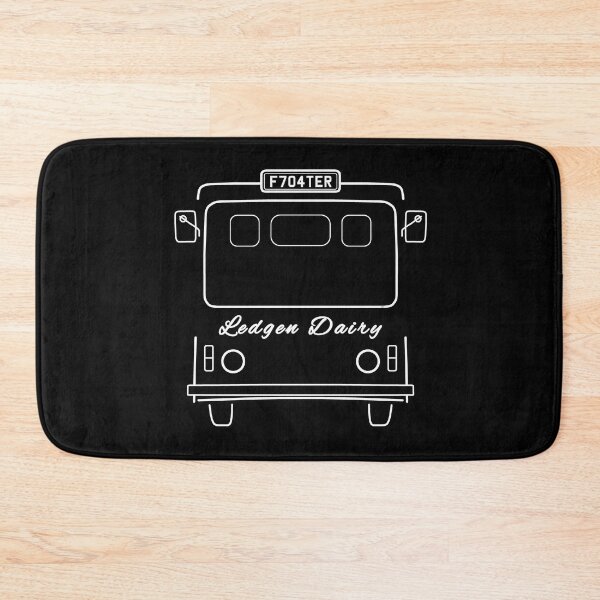 Item preview, Classic electric milk float line drawing white designed and sold by soitwouldseem.